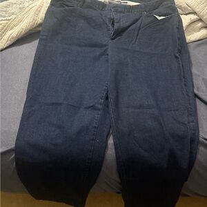 Eloquii Navy Straight Leg Jeans excellent condition